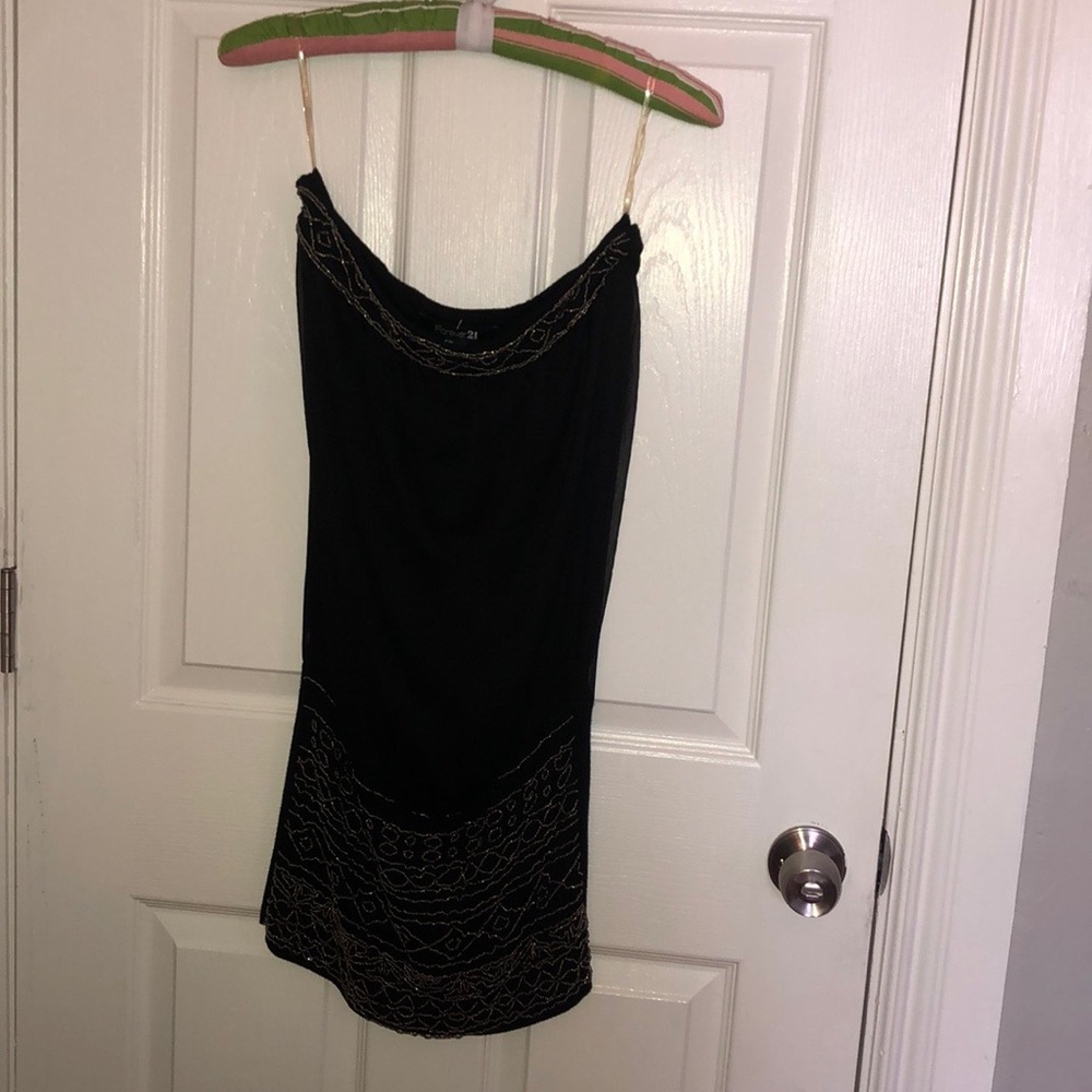Women’s forever 21 strapless beaded top